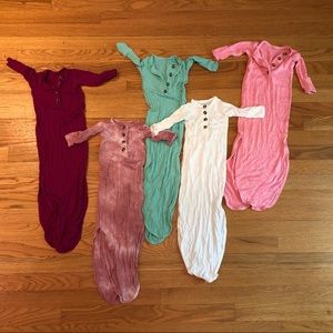 Lou Lou & Company knotted newborn gowns - bundle of 5